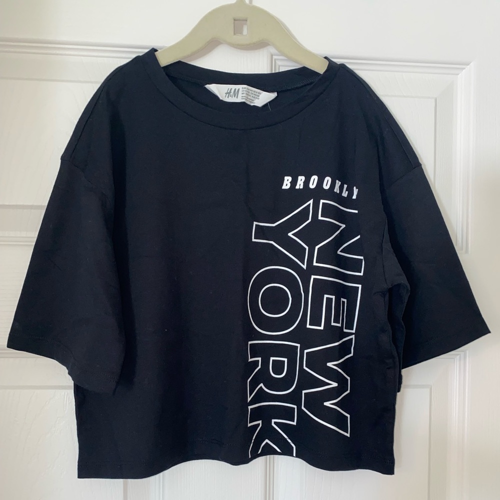 New York girls cropped top - new